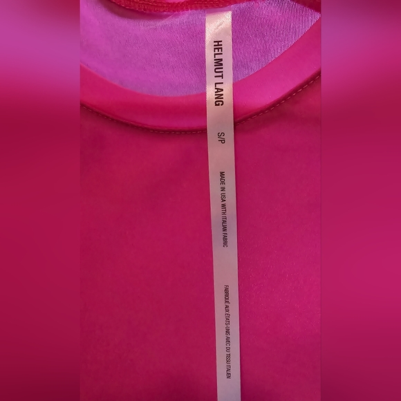 Helmut Lang Hot Pink Sheer Tunic - Picture 3 of 4